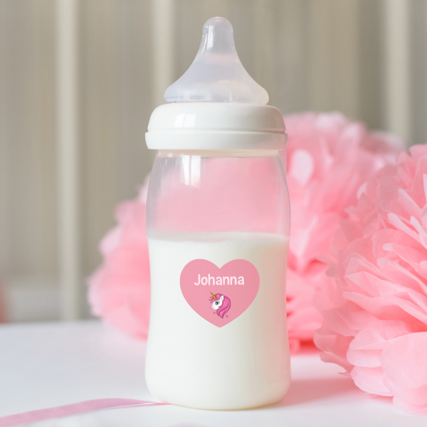 Herzförmige Aufkleber 1 Zeile