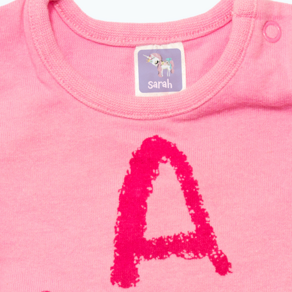 Klebeetiketten für Kleidung