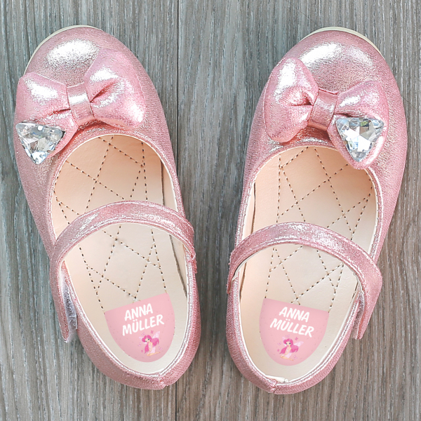 Klebeetiketten für Schuhe 2 Zeilen