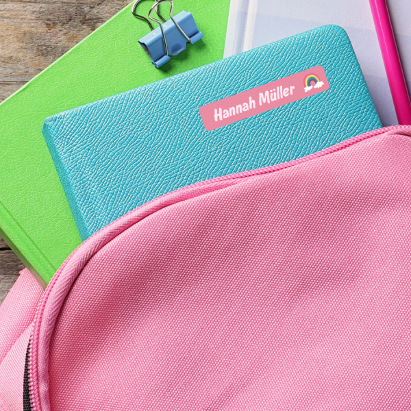 Kleine rechteckige Aufkleber 1 Zeile