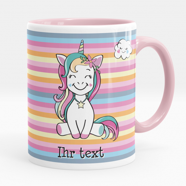 Personalisierte Tasse - Einhorn Smile
