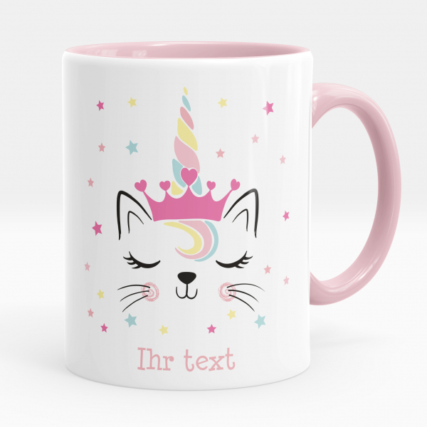 Personalisierte Tasse - Einhornkatze