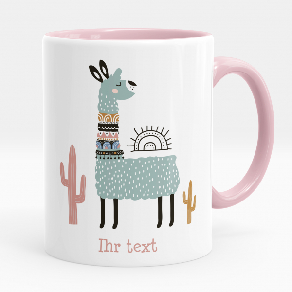 Personalisierte Tasse - Lama Kaktus