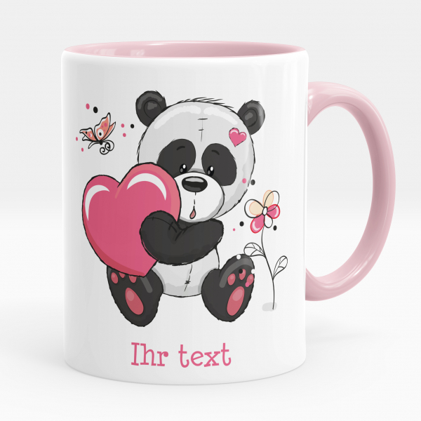 Personalisierte Tasse - Panda Herz
