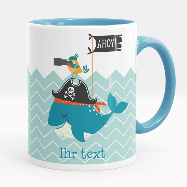 Personalisierte Tasse - Piratenwal