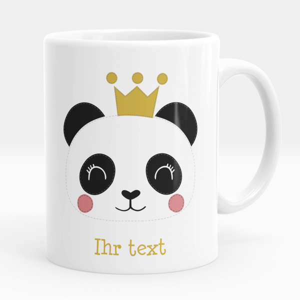Personalisierte Tasse - Prinzessin Panda