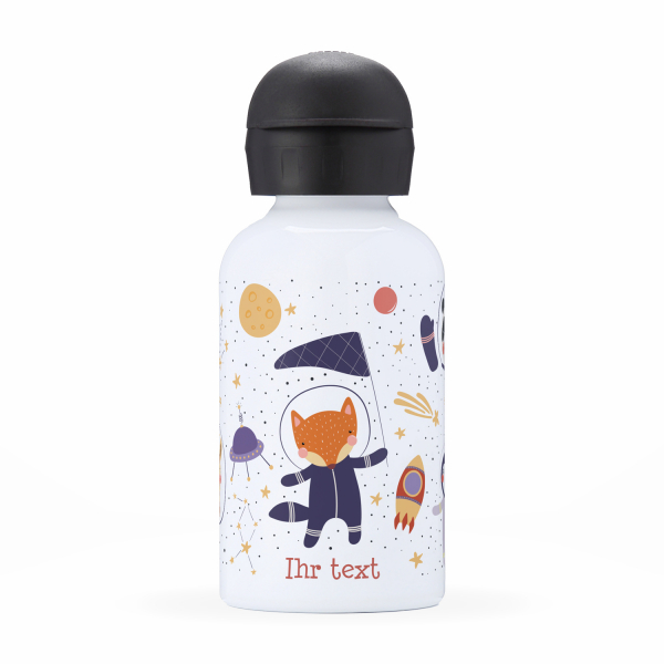 Personalisierte Thermosflasche für Kinder - Astronautentiere