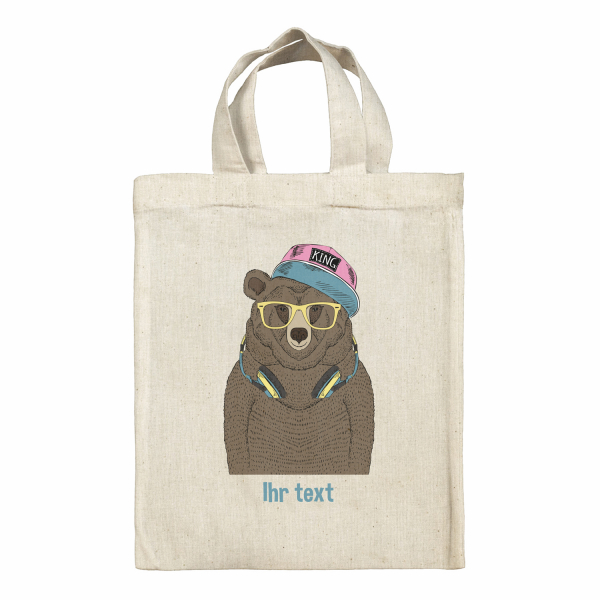 Personalisierte Tragetasche Lunchbox - Bär Musik