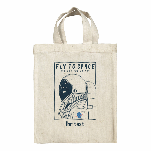 Personalisierte Tragetasche Lunchbox - Fly to space