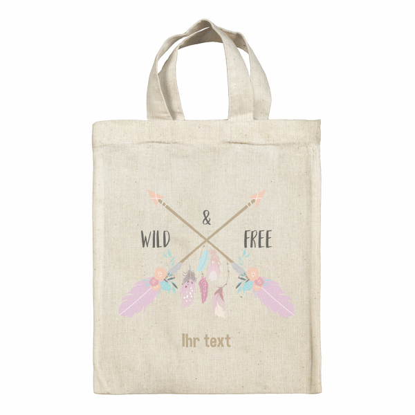 Personalisierte Tragetasche Lunchbox - Wild & Free