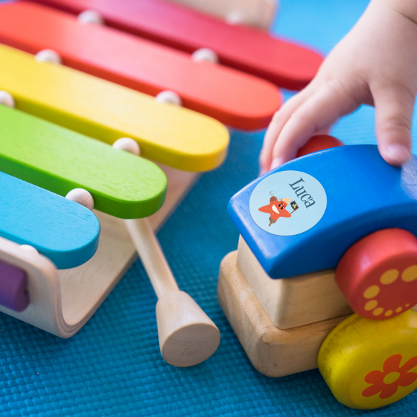 Runde Aufkleber 1 Zeile